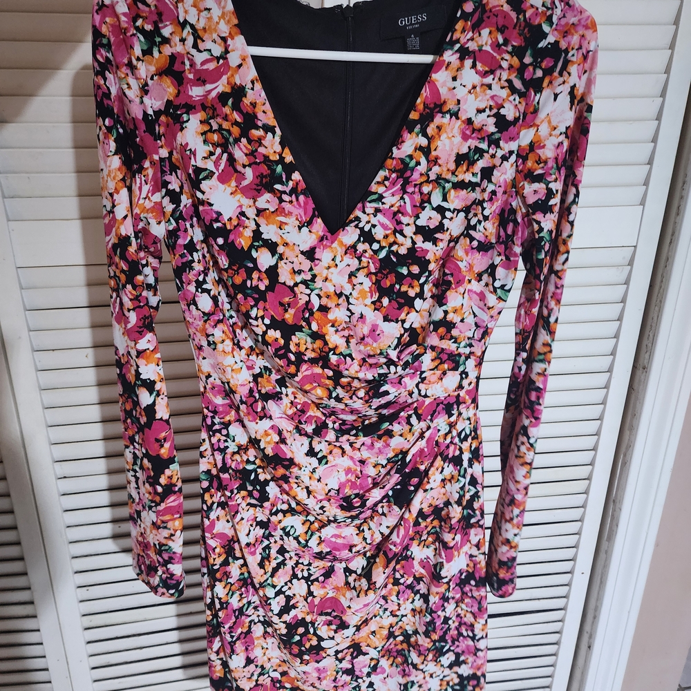 Guess Floral Multicolor Dress